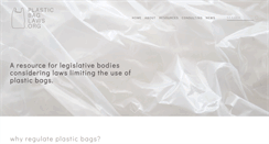 Desktop Screenshot of plasticbaglaws.org