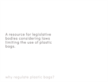 Tablet Screenshot of plasticbaglaws.org